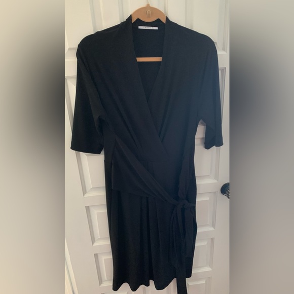 Tahari Black wrap dress - Picture 5 of 6